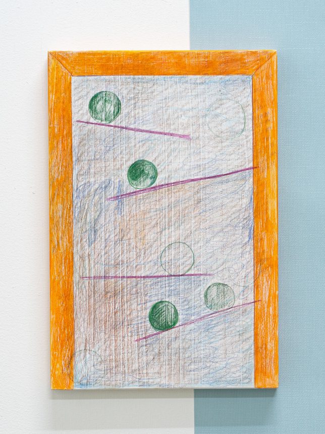 ＃1(2021),200×296×19mm,colored pencil on wood,emulsion